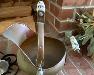 vintage copper coal scuttle