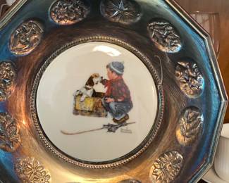 Vintage Gorham Norman Rockwell Silver Plate EP - 1979