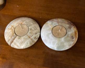 onyx marble tealight holders