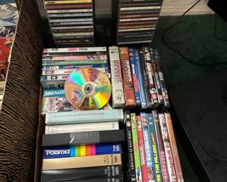 DVDs and VHS tapes