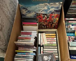 Records, CDs and Cassette Tapes