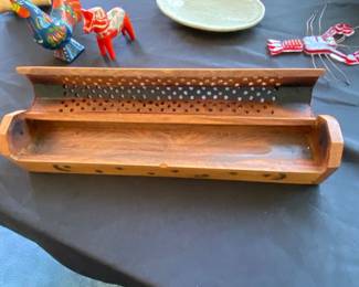 wooden incense holder