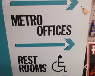 Vintage Metro North Sign