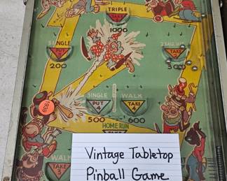 VINTAGE TABLETOP PINBALL GAME