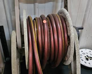 GARDEN HOSE AND REEL