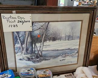 BURTON DYE PRINT FRAMED