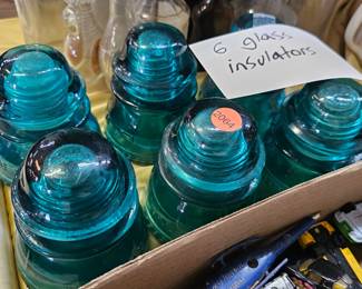 GLASS INSULATOR LOT