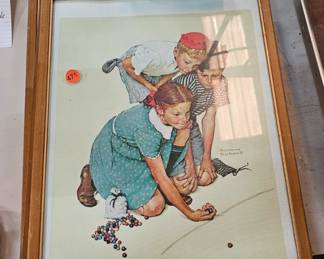 VINTAGE NORMAL ROCKWELL FRAMED PICTURES