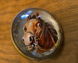 Vintage Horse Bridle Rosette (Button)