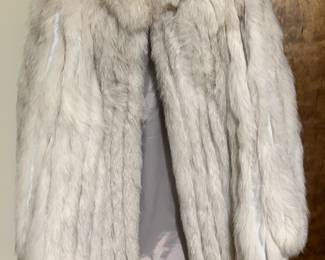 Alaskan Furs silver fox fur coat