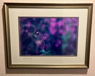 Framed signed Kaplan "Blue Eyed Dragon"