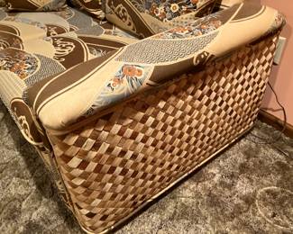 End on vintage loveseat