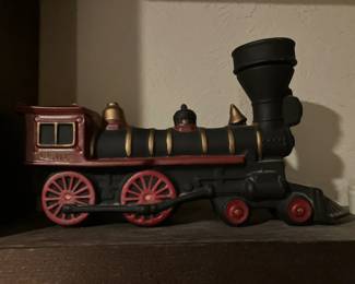 Steam engine liquor bottle
