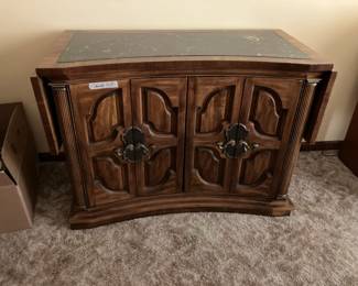 Marble-top sideboard