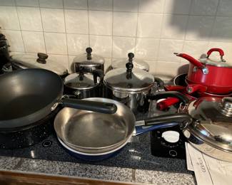 Farberware stainless steel pots and pans