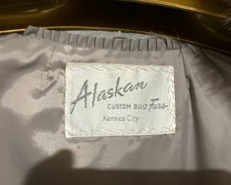 Label on fur coat