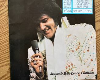 Elvis souvenir concert program