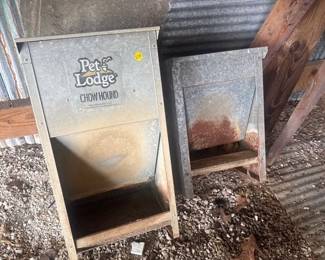 TWO PET FEEDERS