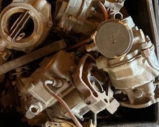 CRATE OF AUTO PARTS