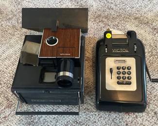 BELL HOWELL SLIDE CUBE PROJECTOR VICTOR ADDING MACHINE