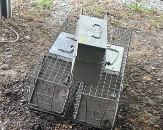 3 SMALL ANIMAL TRAPS