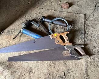 HANDSAWS, GREASE GUNS