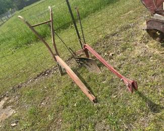 2 OLD HORSE DRAWN PLOWS