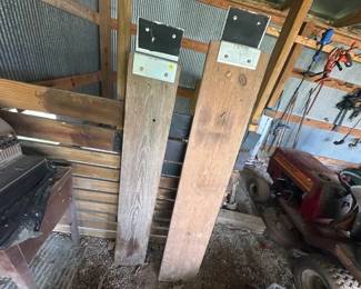 TWO WOODEN RAMPS