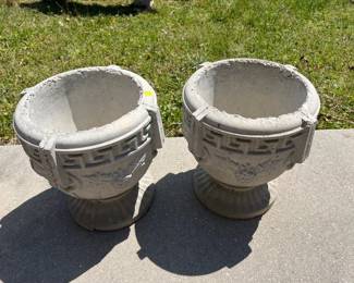 2 CONCRETE PLANTERS