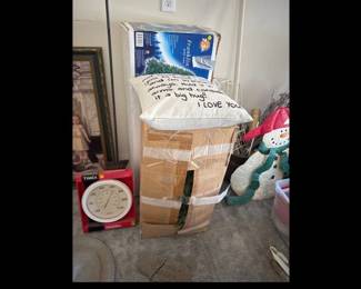 TWO CHRISTMAS TREES AND PILLOW