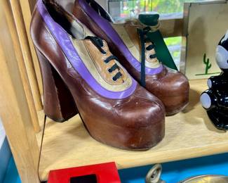 Authentic 1970s Mod platform shoes