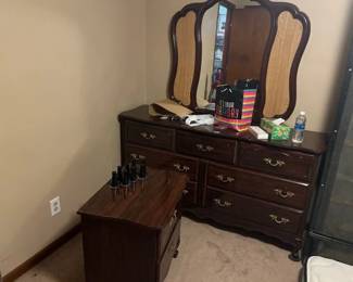 DRESSER, NIGHTSTAND AND CHEST