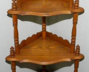 41 - Corner What Not Shelf 56x15x9