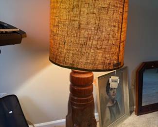 Natural Wood Floor Lamp