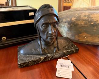 Bronze Dante Alighieri Bust