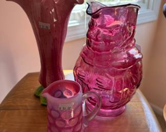 Flashed Glass Pitcher