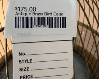 Antique Brass Bird Cage