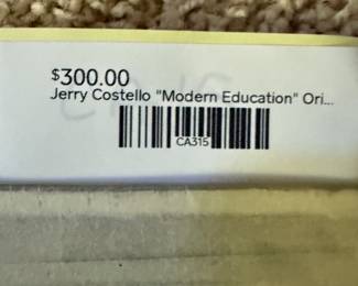 Jerry Costello "Modern Education" Original Cartoon