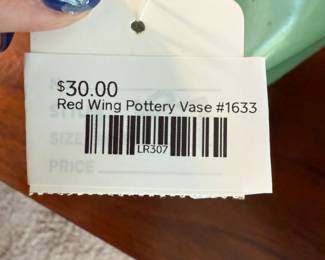 Red Wing Pottery Vase #1633