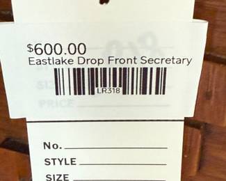 Eastlake Drop Front Secretary Desk