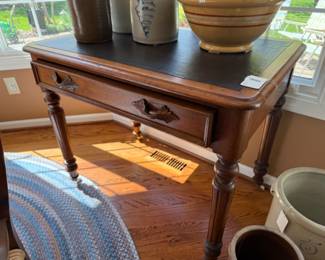 Vintage Writing Table on Casters
