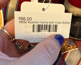 1950' Rushton Santa with Coke Bottle