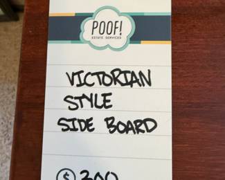 Victorian Style Side Board