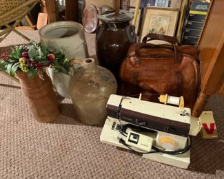 Sewing Machine, Vases