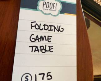 Folding Game Table