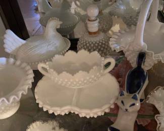005 Hobnail Milk Glass