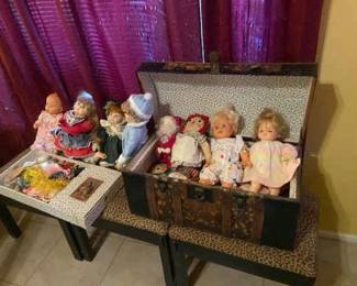 Chest Of Classic Dolls And More