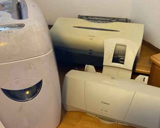 Two Canon Printers And Fellowes Paper Shredder