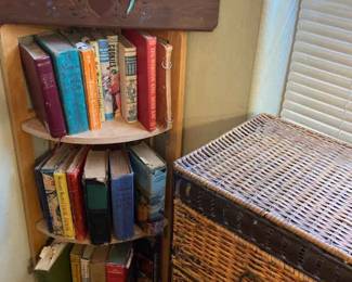 Corner Reading And Wicker Storage