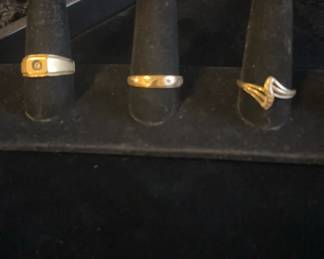 Three14K Gold Rings